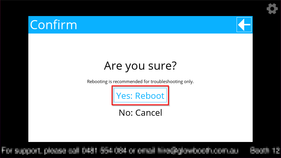 Reboot Confirm