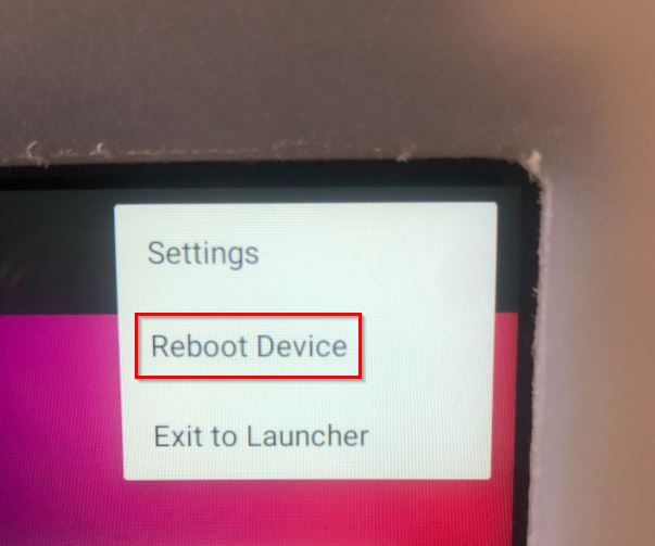 Reboot Button